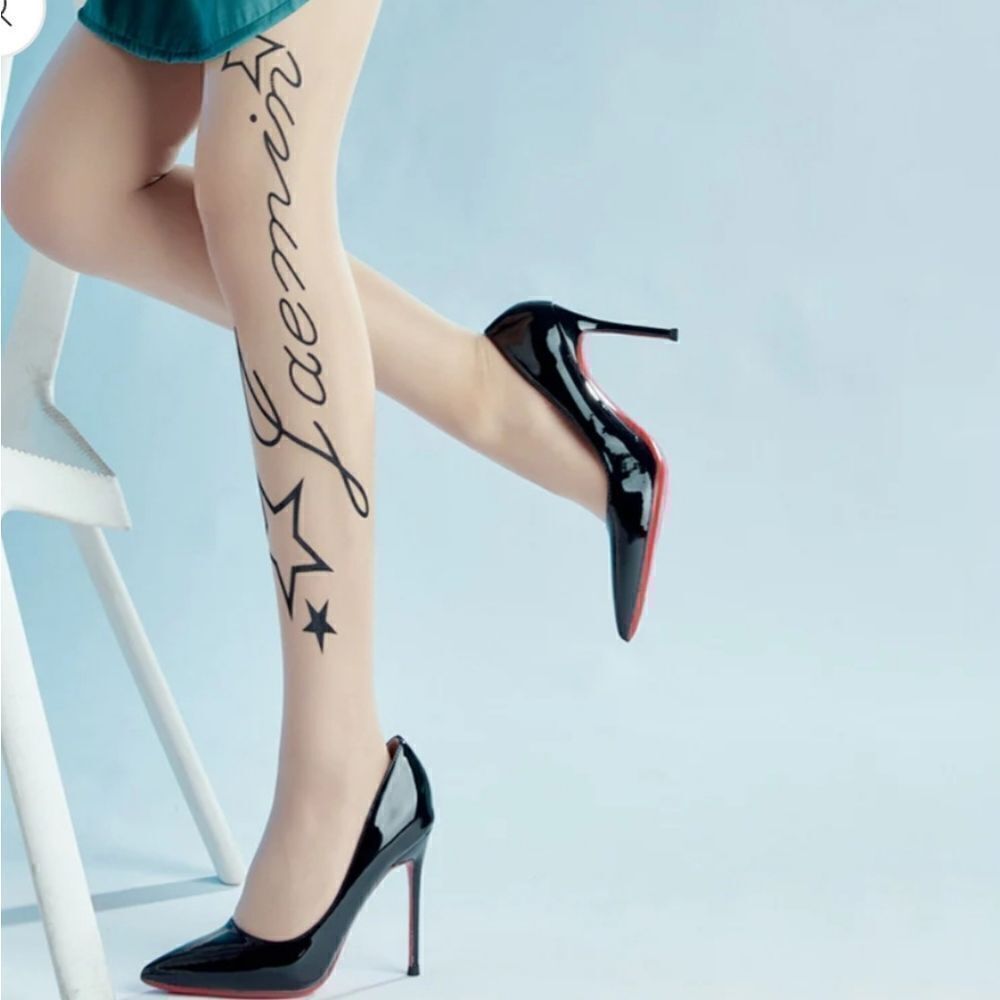 2/$20 Brand New Tattoo Style Tights Socks Stockings